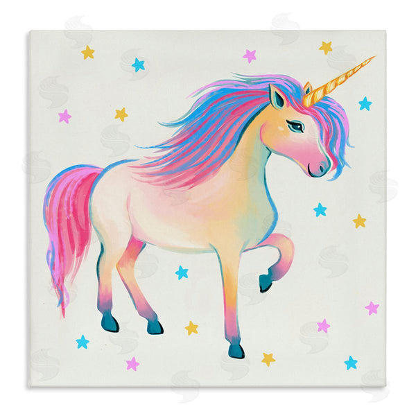 stupell industries Ziwei Li | Pastel Unicorn & Stars