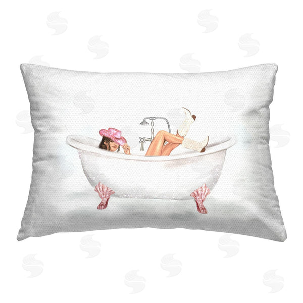 Stupell Industries Ziwei Li | Pink Cowgirl In Bath