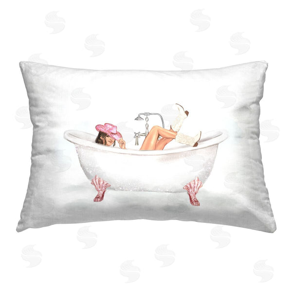 stupell industries Ziwei Li | Pink Cowgirl in Bath