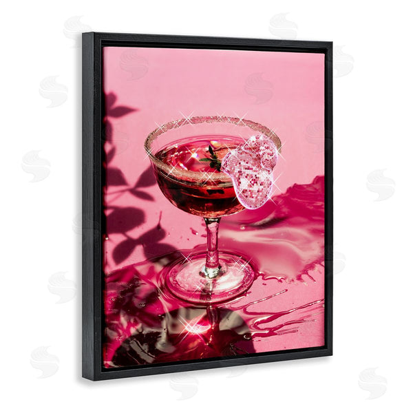 Stupell Industries Ziwei Li | Pink Glimmering Drink