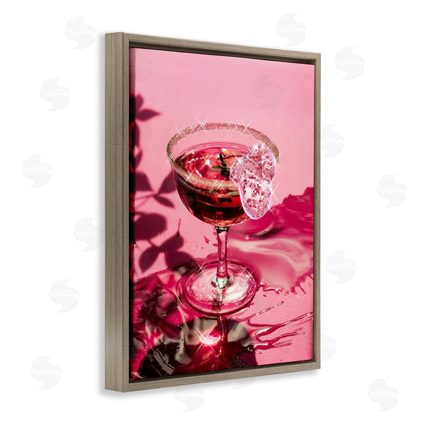 Stupell Industries Ziwei Li | Pink Glimmering Drink