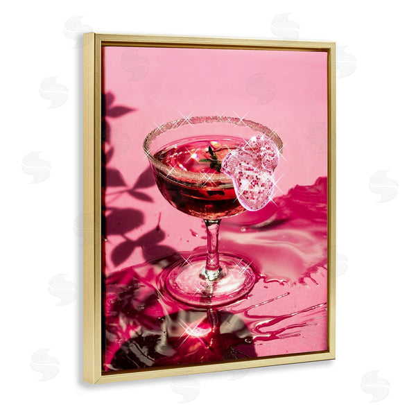 Stupell Industries Ziwei Li | Pink Glimmering Drink