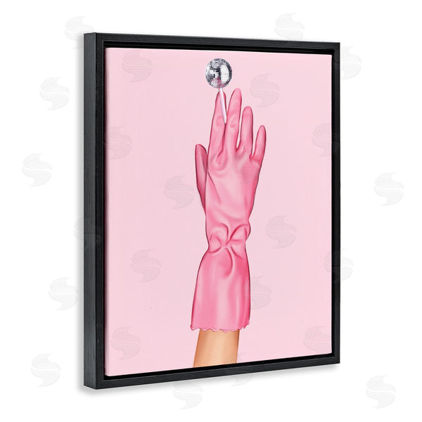 Stupell Industries Ziwei Li | Pink Glove & Disco Ball