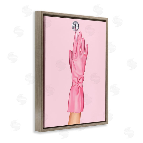 Stupell Industries Ziwei Li | Pink Glove & Disco Ball