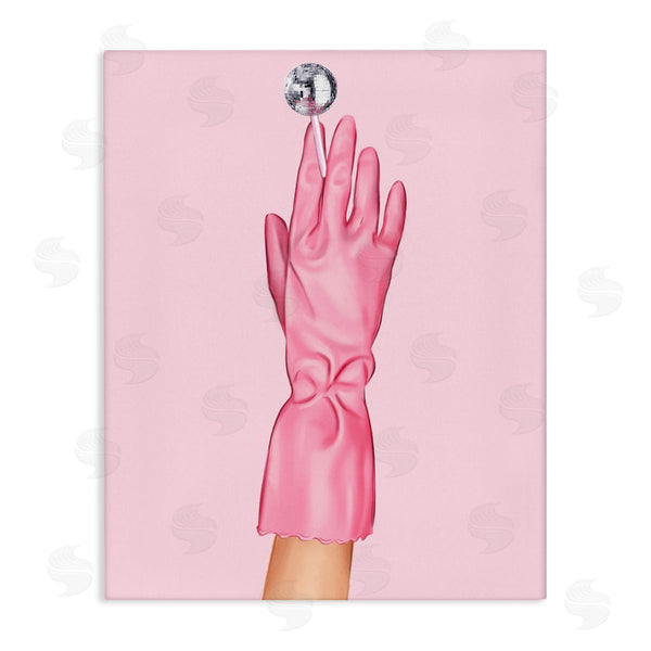 stupell industries Ziwei Li | Pink Glove & Disco Ball