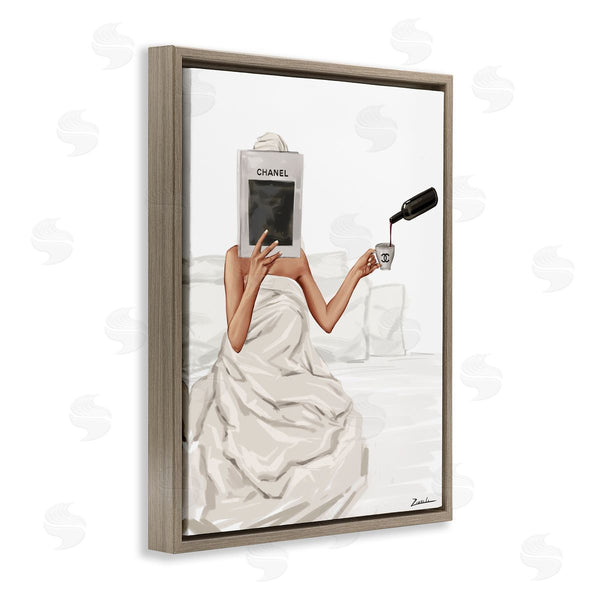 Stupell Industries Ziwei Li | Pouring Drink In Bed