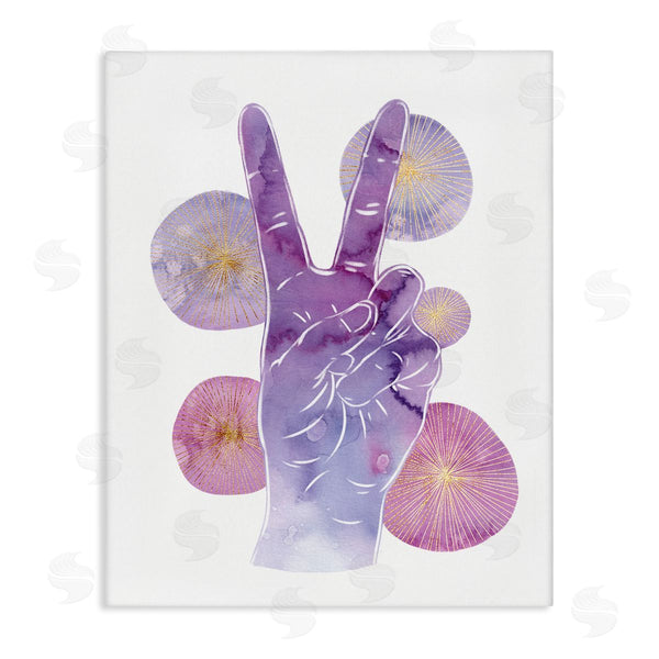 stupell industries Ziwei Li | Purple Peace Hand Sign