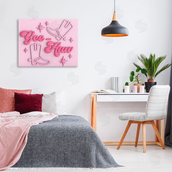 Stupell Industries Ziwei Li | Retro Yee Haw Wall Art