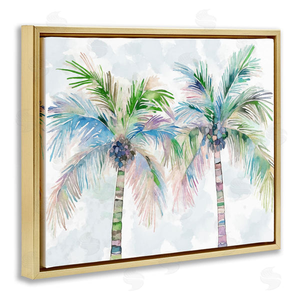 Stupell Industries Ziwei Li | Soft Palm Tree Pair