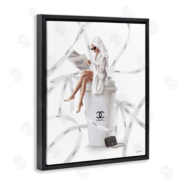 Stupell Industries Ziwei Li | Spa Girl In Bathrobe