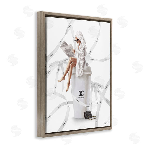 Stupell Industries Ziwei Li | Spa Girl In Bathrobe