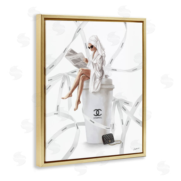 Stupell Industries Ziwei Li | Spa Girl In Bathrobe