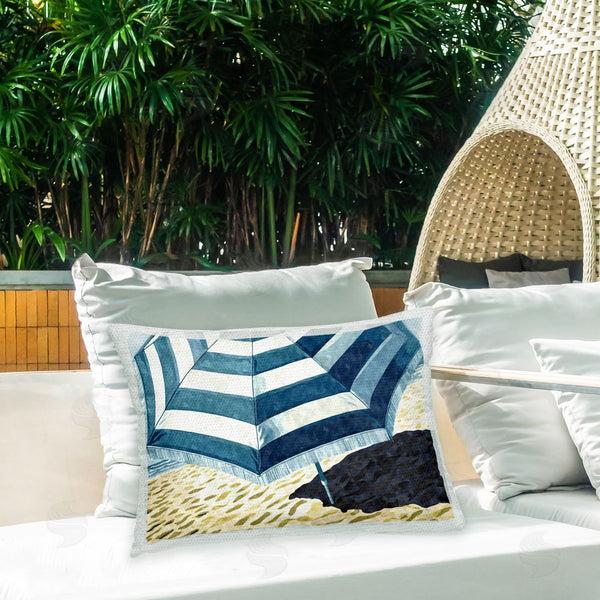 Stupell Industries Ziwei Li | Striped Beach Umbrella