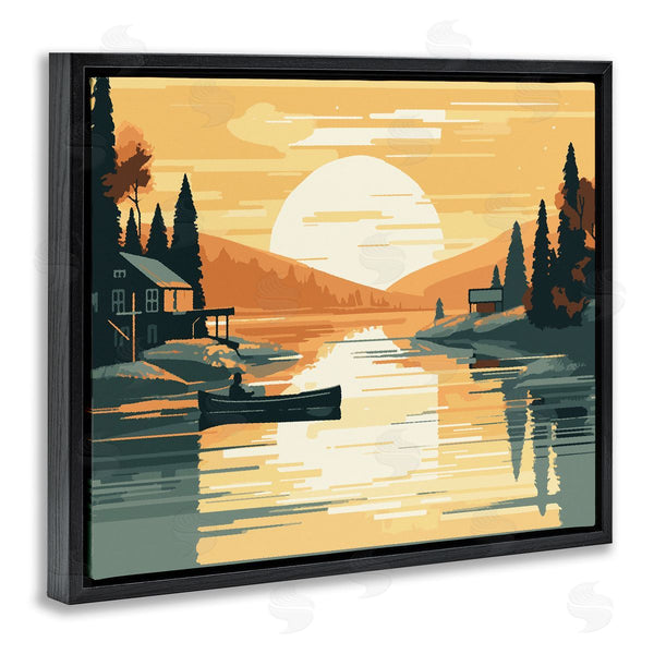 Stupell Industries Ziwei Li | Sunrise Lake Scenery