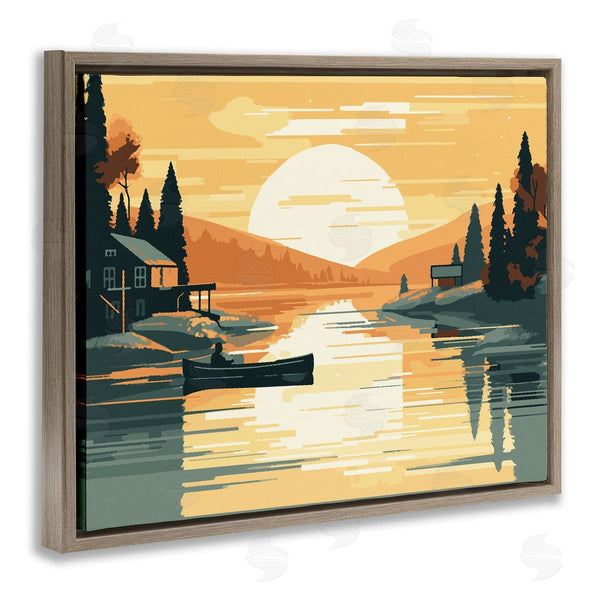 Stupell Industries Ziwei Li | Sunrise Lake Scenery