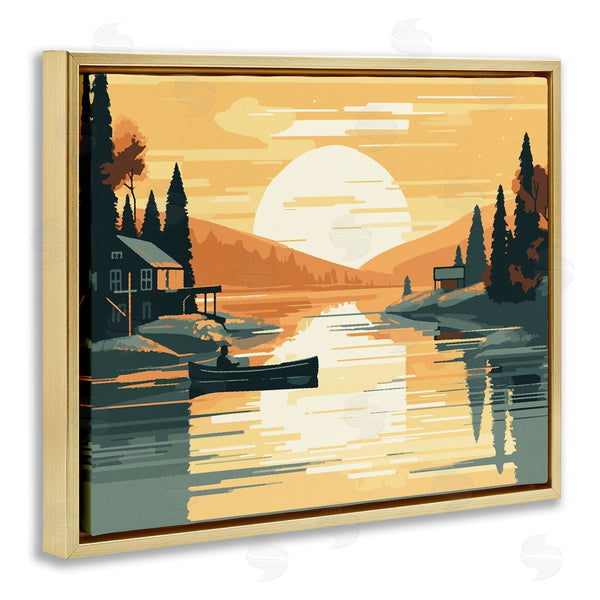 Stupell Industries Ziwei Li | Sunrise Lake Scenery