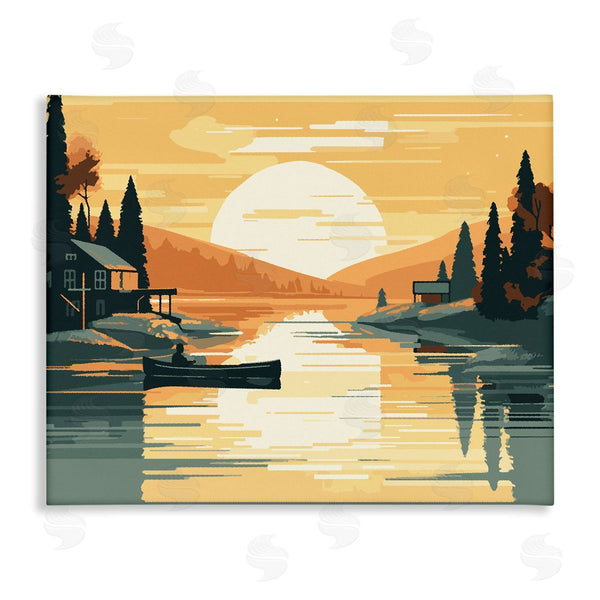 stupell industries Ziwei Li | Sunrise Lake Scenery