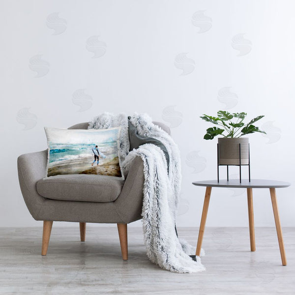 Stupell Industries Ziwei Li | Surfer On Shoreline