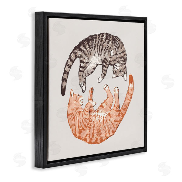 Stupell Industries Ziwei Li | Tabby Cats Duo