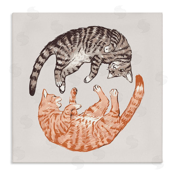 stupell industries Ziwei Li | Tabby Cats Duo
