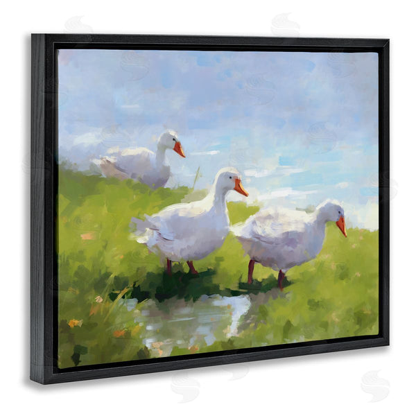 Stupell Industries Ziwei Li | Three Ducks Landscape