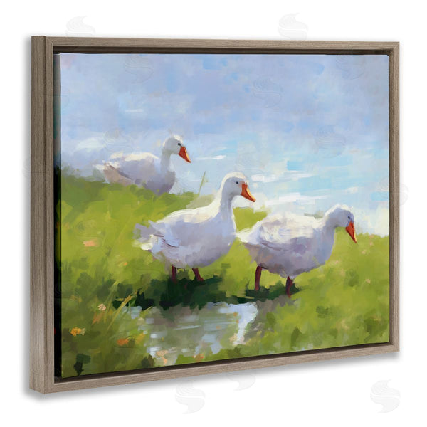 Stupell Industries Ziwei Li | Three Ducks Landscape