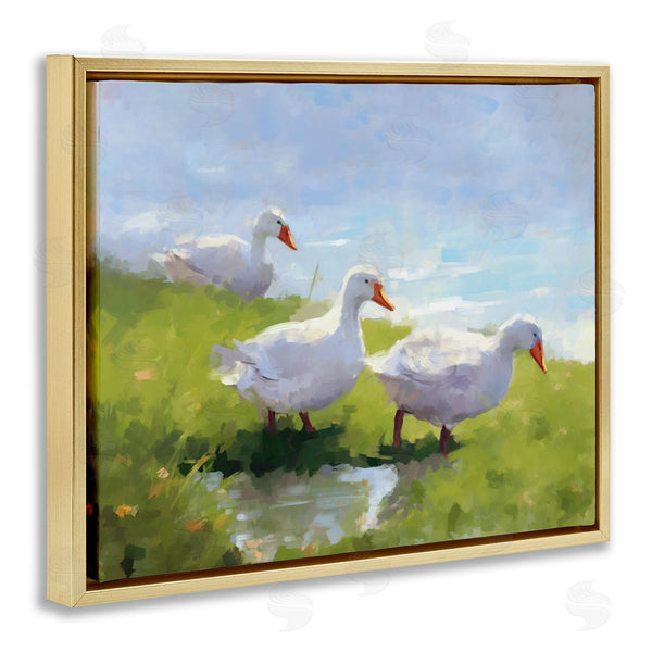 Stupell Industries Ziwei Li | Three Ducks Landscape