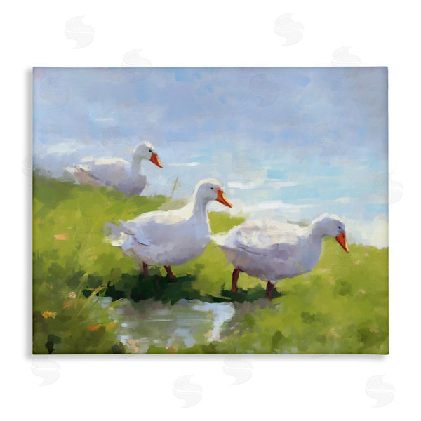 stupell industries Ziwei Li | Three Ducks Landscape