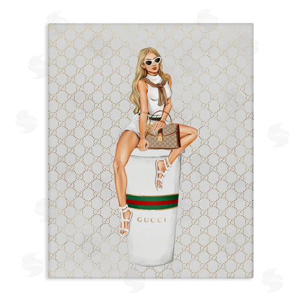 stupell industries Ziwei Li | Trendy Girl and Coffee