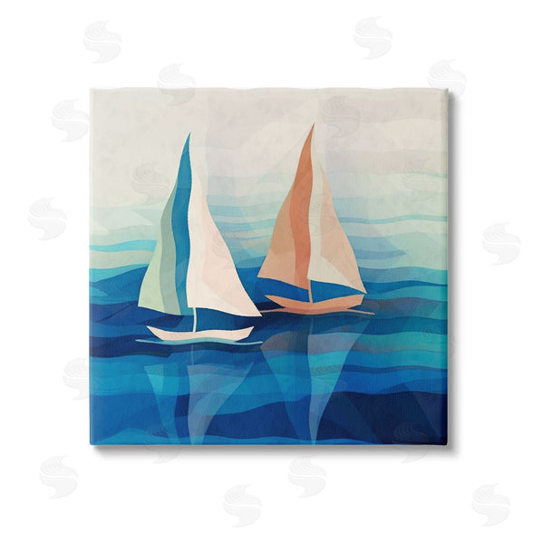 stupell industries Ziwei Li | Two Boats Abstraction