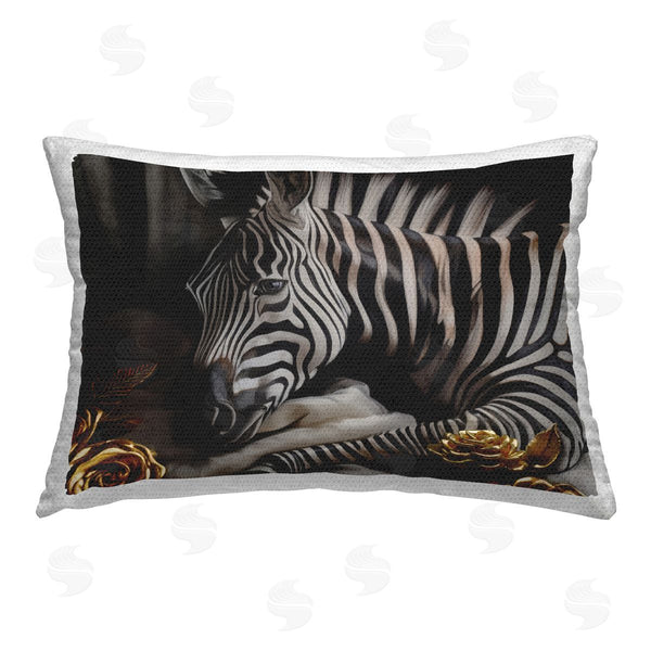 Stupell Industries Ziwei Li | Zebra & Gold Rose