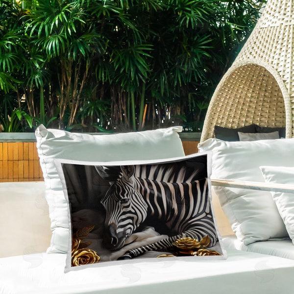 Stupell Industries Ziwei Li | Zebra & Gold Rose