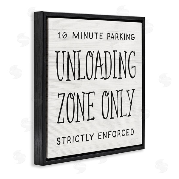 Stupell Industries Stupell Studio | 10 Minute Parking Funny Bathroom Phrase Unloading Zone Wall Art