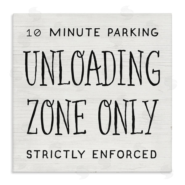 stupell industries Stupell Studio | 10 Minute Parking Funny Bathroom Phrase Unloading Zone Wall Art