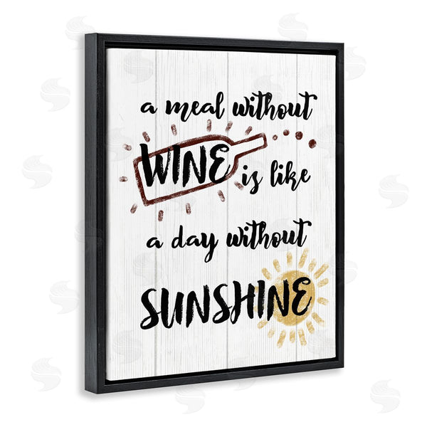 Stupell Industries Stupell Studio | A Meal Without Wine Humor