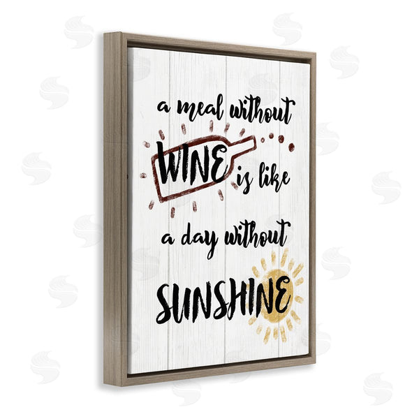 Stupell Industries Stupell Studio | A Meal Without Wine Humor