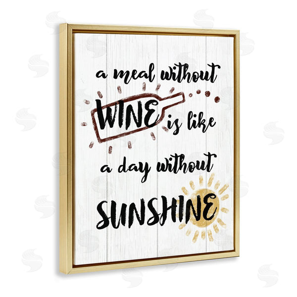 Stupell Industries Stupell Studio | A Meal Without Wine Humor