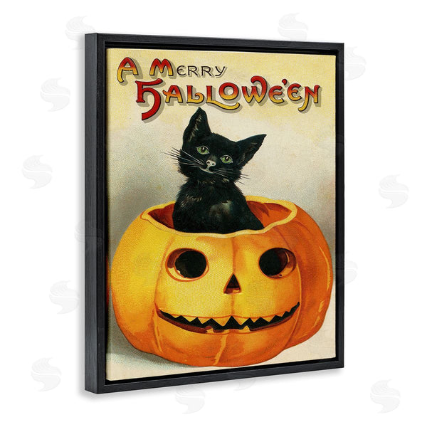 Stupell Industries Stupell Studio | A Merry Halloween Vintage Seasonal Wall Art