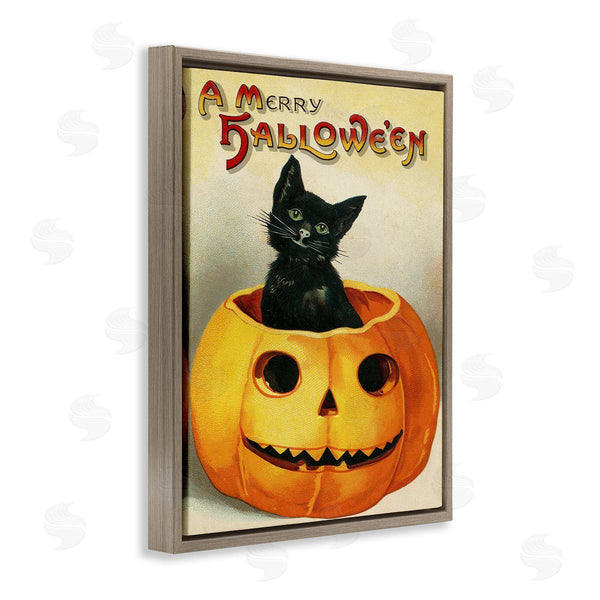 Stupell Industries Stupell Studio | A Merry Halloween Vintage Seasonal Wall Art