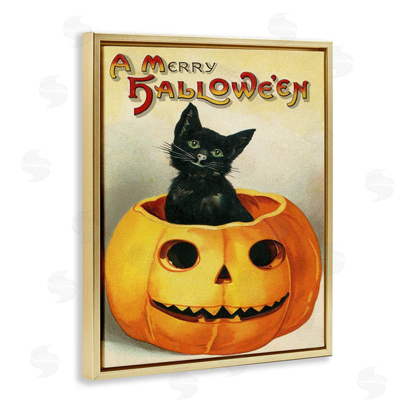 Stupell Industries Stupell Studio | A Merry Halloween Vintage Seasonal Wall Art