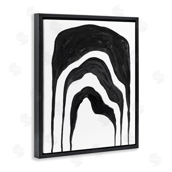 Stupell Industries Stupell Studio | Abstract Black Arches Smoke Shape