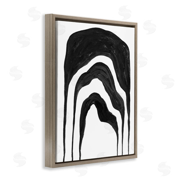 Stupell Industries Stupell Studio | Abstract Black Arches Smoke Shape