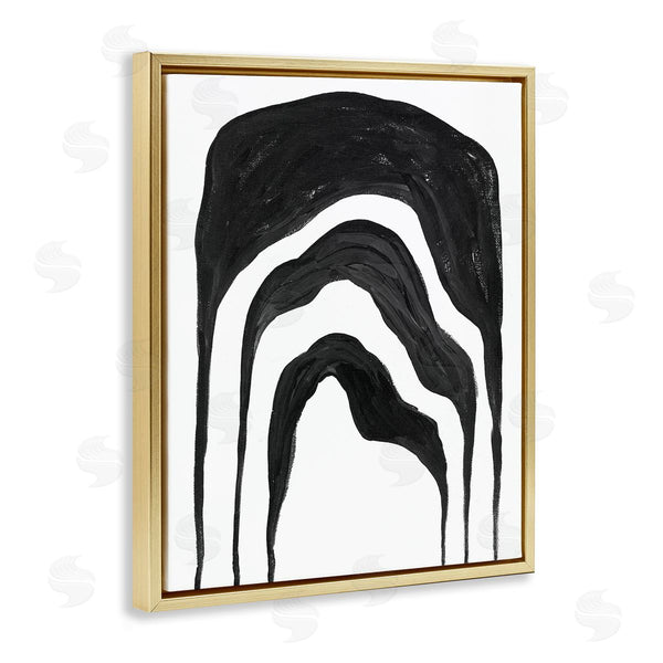 Stupell Industries Stupell Studio | Abstract Black Arches Smoke Shape
