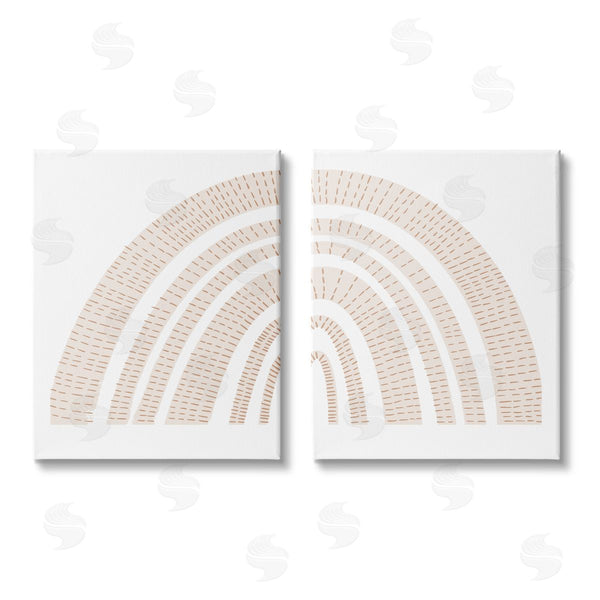 stupell industries Stupell Studio | Abstract Brown Earth Tone Rainbow Wall Art