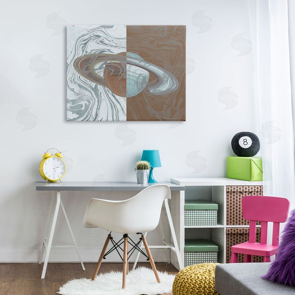 Stupell Industries Stupell Studio | Abstract Marbled Planet Wall Art