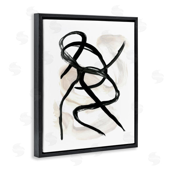 Stupell Industries Stupell Studio | Abstract Paint Strokes Black Brown