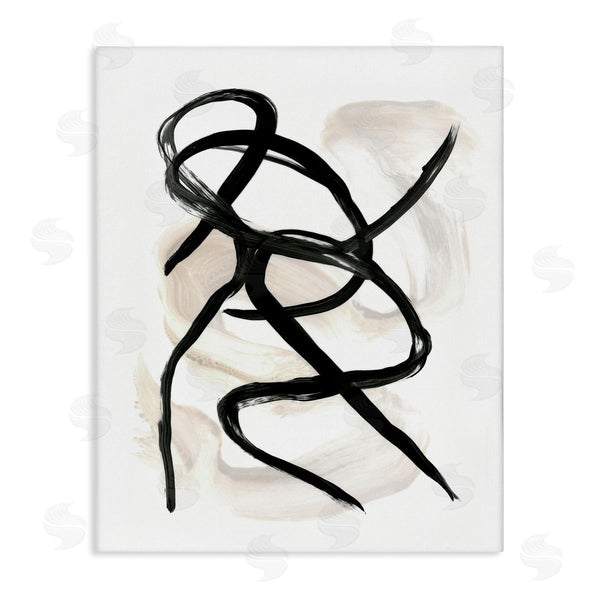 stupell industries Stupell Studio | Abstract Paint Strokes Black Brown