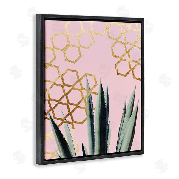 Stupell Industries Stupell Studio | Abstract Pink Geometric Pattern Cacti