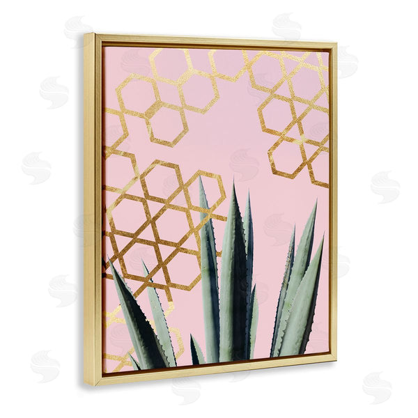 Stupell Industries Stupell Studio | Abstract Pink Geometric Pattern Cacti