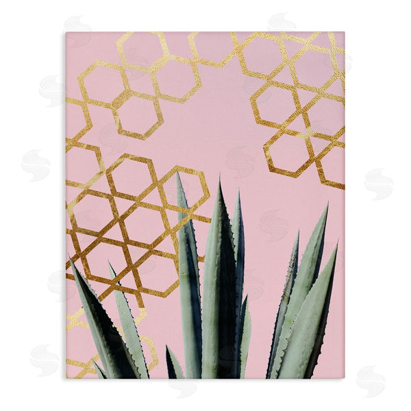 stupell industries Stupell Studio | Abstract Pink Geometric Pattern Cacti